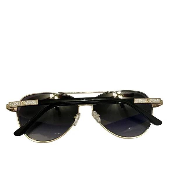 Juicy Couture All Eyes on Juicy Aviator Sunglasses w/ Case NEW display picture 1